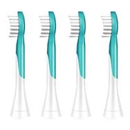 Philips Sonicare For Kids 4-pack Compact size Compact sonic toothbrush heads - 2 pc(s) - Turquoise - Medium - Rubber