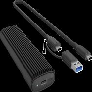 Boîtier SSD NVMe USB 3.2 Type-C ICY BOX IB-1808MCT-CU31 - Boîtier - Dissipateur thermique