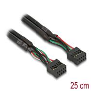 Câble USB Delock - Connecteur USB 10 broches (F) vers connecteur USB 10 broches (F)