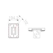 MULTIBRACKETS M PRO SERIES CEILING PLATE WITH PLASTIC COVER BLACK