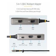 Adaptateur multiport USB-C StarTech.com 4K 60 Hz 100 W PD
