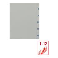 Esselte Leitz Intercalaire pré-imprimé en 12 parties 1-12