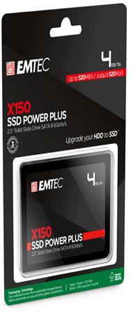 EMTEC SSD 2.5 SATA X150 4000 Go Interne (ECSSD4TX150)