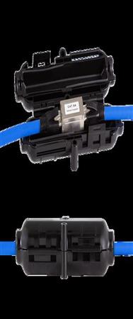 Boîtier de connecteur réseau extérieur LogiLink noir IP54 étanche