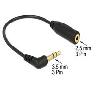 Adaptateur audio Delock - micro jack stéréo femelle vers mini jack stéréo 3,5 mm mâle