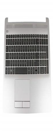 Clavier HP AP29M000A80 avec boîtier supérieur DE noir/argent