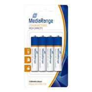 Lot de 4 piles AA MEDIARANGE