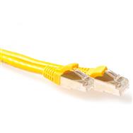 ACT Yellow 3 meter SFTP CAT6A patch cable snagless with RJ45 connectors - 3 m - Cat6a - RJ-45 - RJ-45 - Yellow