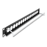 Panneau de brassage Delock (vierge) - Type D, serre-câble