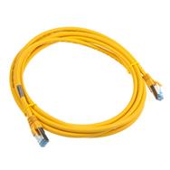 Câble patch en ligne S/FTP PiMF Cat.6A sans halogène 500 MHz jaune 3 m