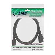 Câble adaptateur secteur InLine - IEC-60320 C14 vers C19 - 3x1,5 mm² - max. 10 A - 2 m