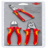 Jeu de pinces KNIPEX 00 31 30 BK V02 Rouge Jaune