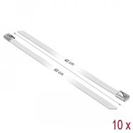 Serre-câbles Delock - 40 cm - blanc (lot de 10)