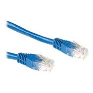 ACT Blue 0.5 meter U/UTP CAT6A patch cable snagless with RJ45 connectors - 0.5 m - RJ-45 - RJ-45 - Blue
