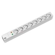 Bachmann 333.4061 - Basic - 1U - Grey - 8 AC outlet(s) - 2 m - Over voltage