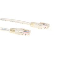ACT Ivory 15 meter U/UTP CAT5E patch cable with RJ45 connectors - 15 m - Cat5e - U/UTP (UTP) - RJ-45 - RJ-45 - Ivory