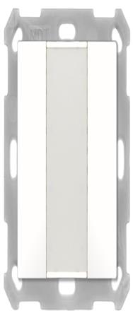 Bouton MDT 55 double blanc pur brillant
