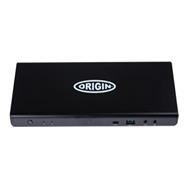 Origin Storage USB-C/A Triple 4K Docking Station - Docking - USB 3.2 Gen 1 (3.1 Gen 1) Type-A + Type-C - 96 W - Black - Any brand - CE - FCC