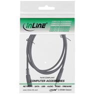 Câble d'extension CC InLine - CC mâle/femelle 4,0 x 1,7 mm - AWG 18 - noir 0,5 m