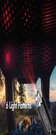 Col flexible LogiLink USB-A LED Star Light à 6 motifs