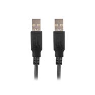 Lanberg CA-USBA-20CU-0018-BK - 1.8 m - USB A - USB A - USB 2.0 - 0.48 Gbit/s - Black
