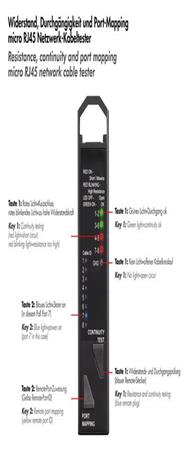Testeur de câble réseau LogiLink 3-en-1 Noir