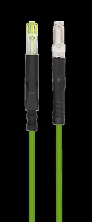 Câble industriel LogiLink M12 CAT6A codé X vers RJ45