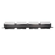 Inter-Tech Câble 19'' Cat.5e UTP 24 A - RJ-45 - Cat5e - Noir - Métal - Plastique - Montage en rack - 482 mm