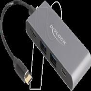 Hub Delock - 10 Gbit/s - 2 x USB 3.2 Gen 2 + 2 x USB-C 3.2 Gen 2