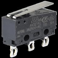 Panasonic AV 32143 AT - Snap-Action-Mikroschalter 1x UM Flachhebel