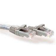 ACT Grey 0.25 meter U/UTP CAT6A patch cable snagless with RJ45 connectors - 0.25 m - Cat6a - U/UTP (UTP) - RJ-45 - RJ-45 - Grey