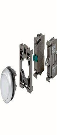 Bouton-poussoir lumineux complet EATON 110931 M22-DL-W-K10LED-BVP