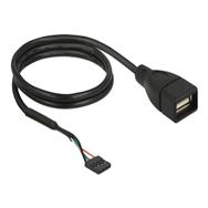 Câble USB Delock - Connecteur USB 2.0 4 broches (F) vers USB (F)