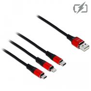 Delock 3 en 1 - Câble de charge uniquement
