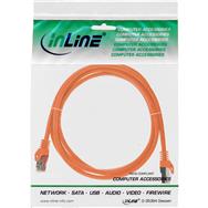 Câble de raccordement en ligne SF/UTP Cat.5e orange 3 m