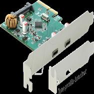 Carte PCI Express x4 Delock vers 2 x USB SuperSpeed 10 Gbit/s externes (USB 3.1 Gen 2) USB Type-C femelle