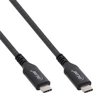 Câble USB 4 InLine - USB-C mâle/mâle - 8K60Hz - noir - 1,5 m