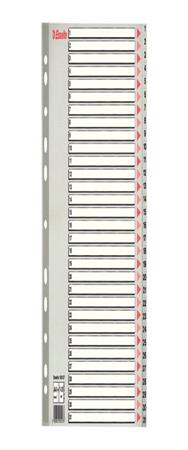 Esselte Leitz Register A4 blanko 20teilig grau PP-Folie