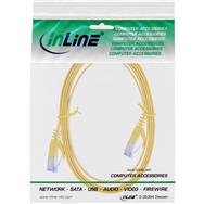 Câble patch plat InLine - U/FTP - Cat.6A - jaune - 0,5 m