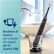 Philips DiamondClean Smart HX9917/89 Sonic electric toothbrush + 2 accessories and app - Adult - Sonic toothbrush - Daily care - Deep clean - Whitening - Gum care - Sensitive - 62000 movements per minute - Black - 2 min