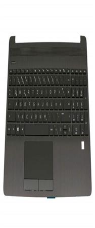 Clavier HP L53739-041 avec topcase DE noir