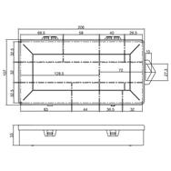 Boîte pour petites pièces InLine - 10 compartiments - dimensions : 206x107x33mm - transparente