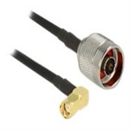 Câble d'antenne Delock - RP-SMA (P) coudé vers connecteur N (P)