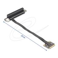 Adaptateur Delock Mini PCIe mâle vers slot 3.0 x16 90° - Adaptateur - 0,2 m