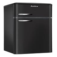 Amica KGC15637MS réfrigérateur/congélateur rétro, 162/44L, noir mat