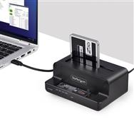 StarTech.com Duplicateur de disque M.2 NVMe vers SATA 2,5/3,5", Cloneur double baie