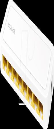 Commutateur Ethernet Gigabit 8 ports LogiLink Blanc