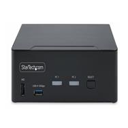 StarTech.com Commutateur KVM DisplayPort 2 ports pour deux écrans, 8K 60 Hz / 4K 144 Hz, DP 1.4, 2 ports USB 10 Gbit/s, 4 ports USB HID, commutation par raccourcis clavier, TAA Conforme