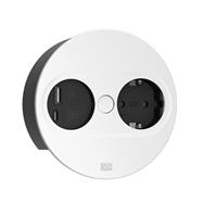 Bachmann TWIST2 1xCEE7/3 1xUSB A/C 22W Round white 0.2m With ISV plug