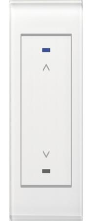 MDT verre bouton II Light 1 voie RGB-W blanc store BE-GTL10W.A1